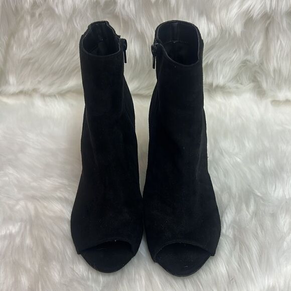 Fashion Nova Open toed Chunky heeled Ankle Boots Size 10 D21 - Picture 5 of 9